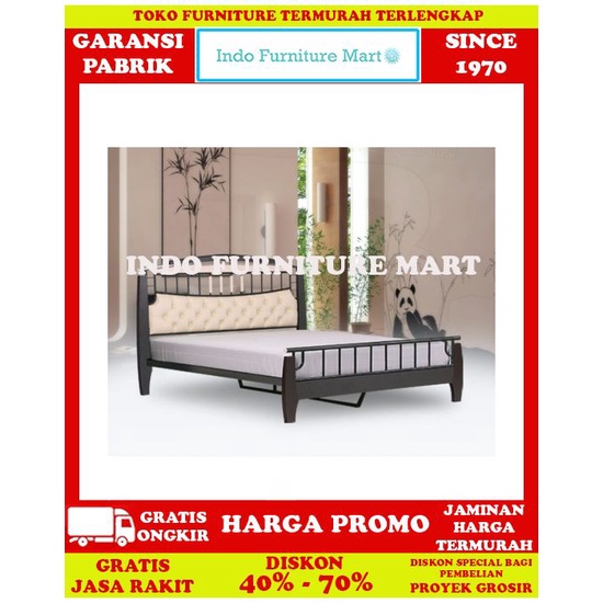 Tempat Tidur Ranjang Besi Siantano Double  Kathleen 180 X 200