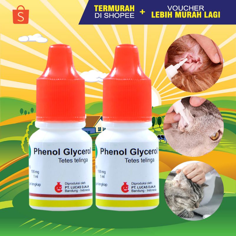 OBAT TETES TELINGA KUCING ANJING KELINCI OBAT RADANG TELINGA KUCING CONGEK BAU BENGKAK