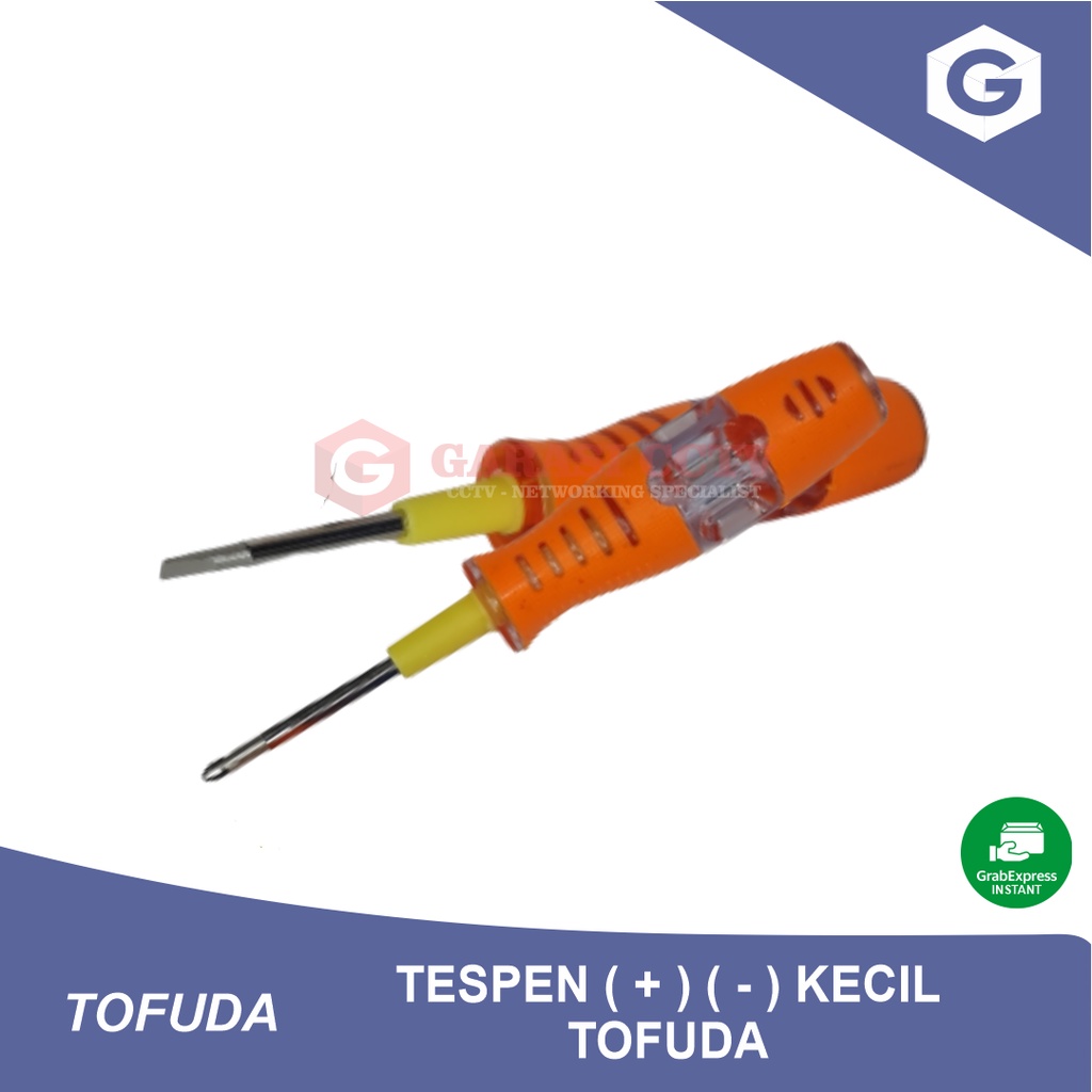Obeng Tespen  Plus Minus Kecil Tofuda
