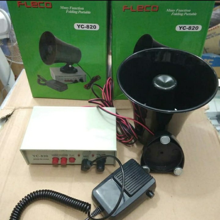 Megaphone YC-820 Bisa Digunakan Di Kendaraan Bisa Buat Perekam Dengan Dilengkapi Amplifier