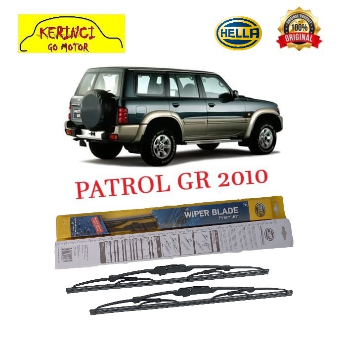 WIPER PATROL GR 2010 HELLA PREMIUM 20&quot; &amp; 20&quot; SEPASANG WIPER PATROL