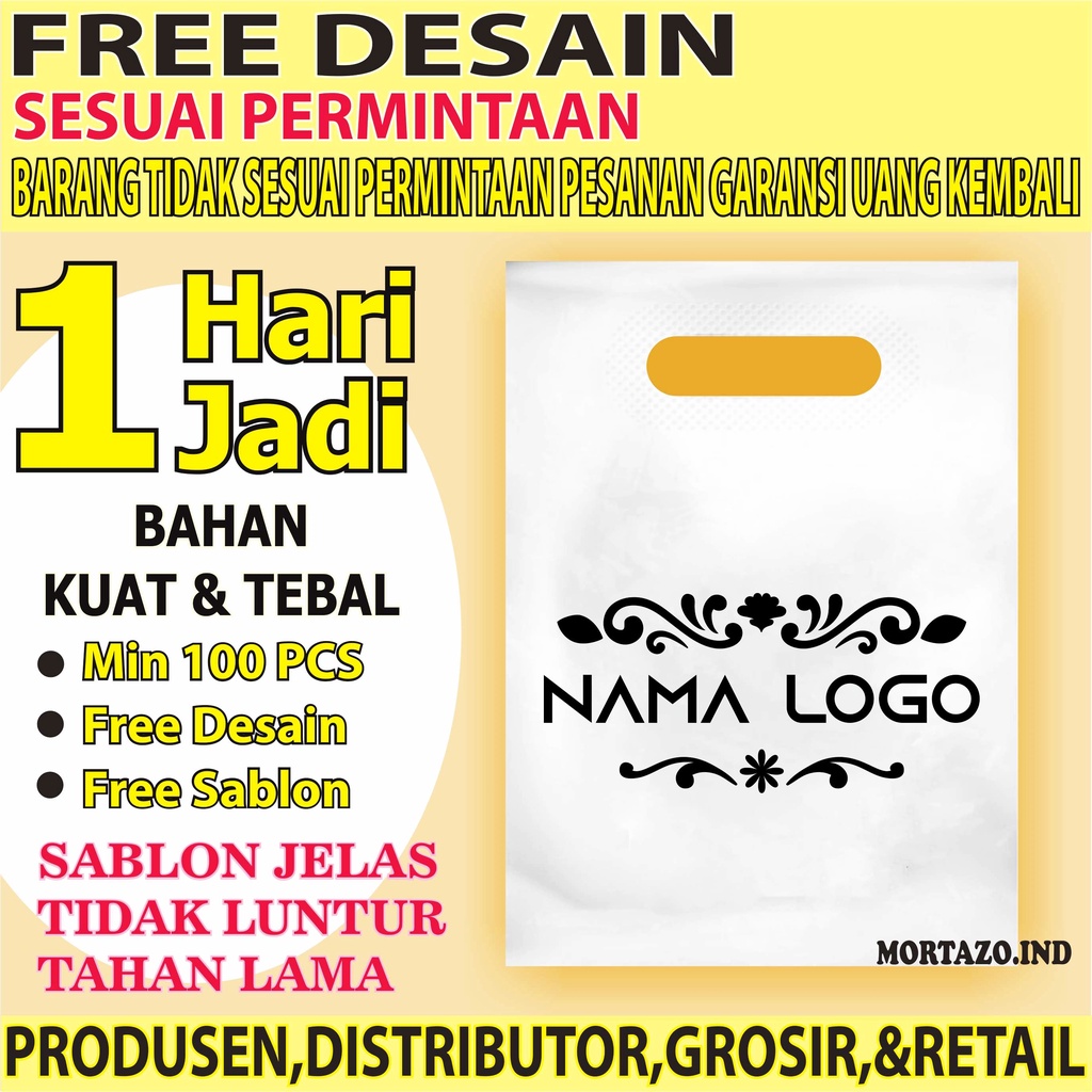 Plastik Packing Olshop baju plus sablon