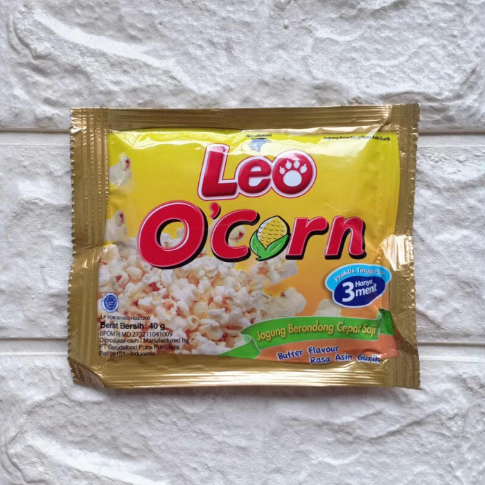 

⭐ COD ⭐ Leo O Corn Pop Corn Instant rasa Asin isi 8 Sachet Jagung Popcorn