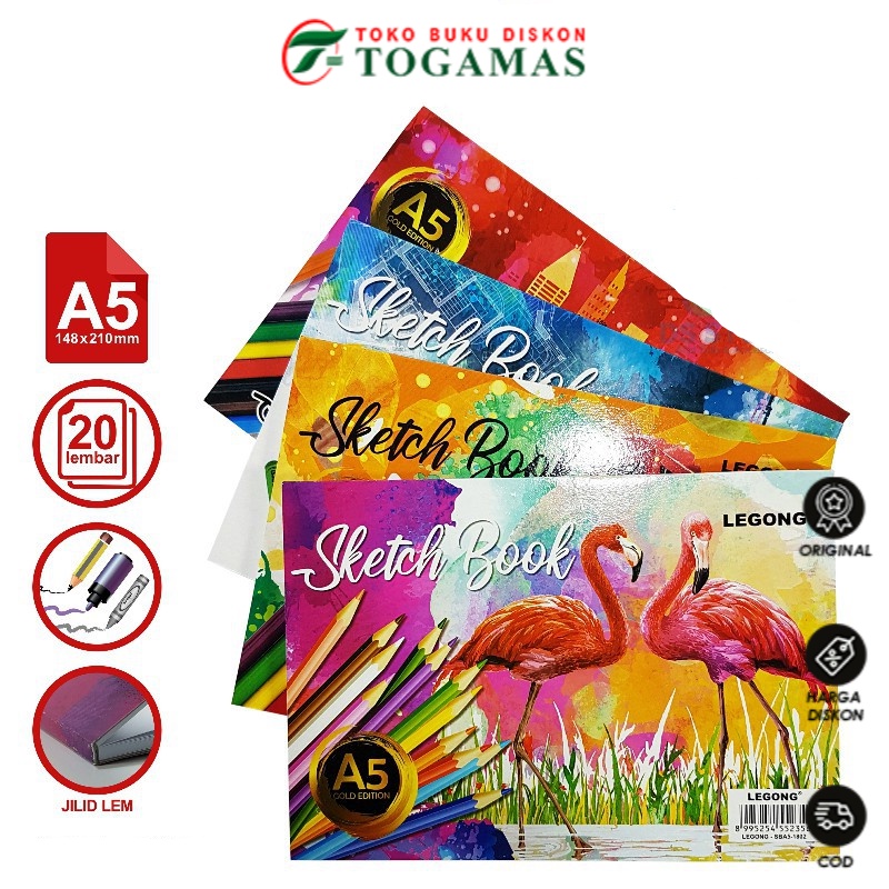 

READY STOCK !! SKETCH BOOK BUKU GAMBAR A5 SBA5-1802 LEM LEGONG