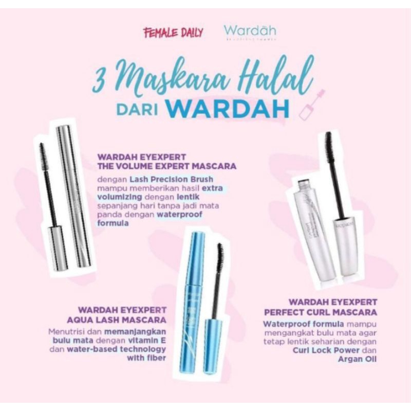 WARDAH EyeXpert | EYE&LIP | MASCARA | EYELINER | BLUSH ON | EYESHADOW