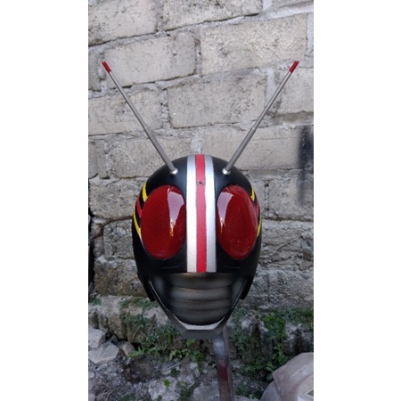 Helm Cosplay Kamen rider black / Satria baja hitam bahan resin