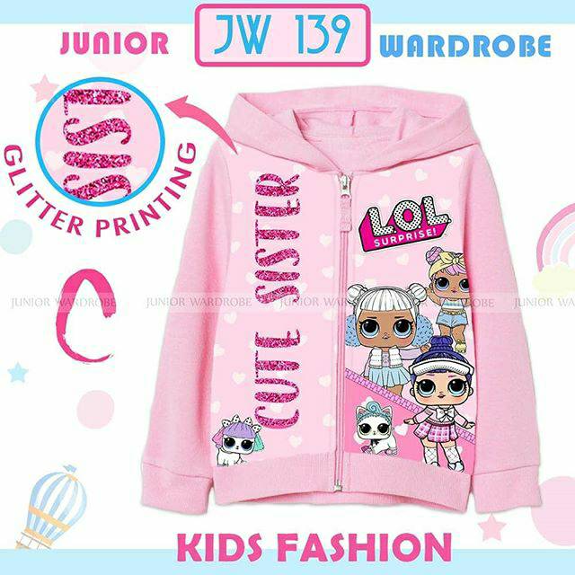 JW 139 C LOL Pink Jacket size 95/2y, 120/5y