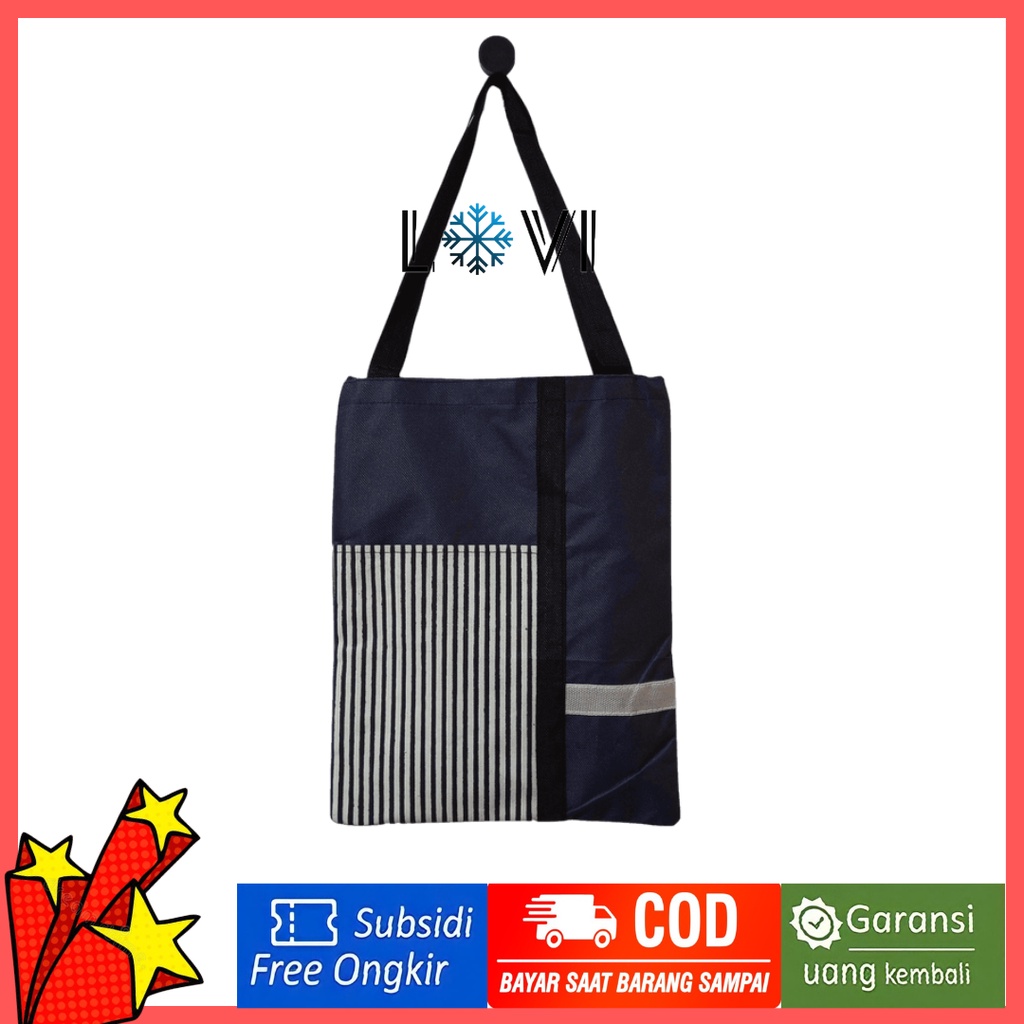 Lovi_id -  Zanet Navy Tas Totebag Slempang