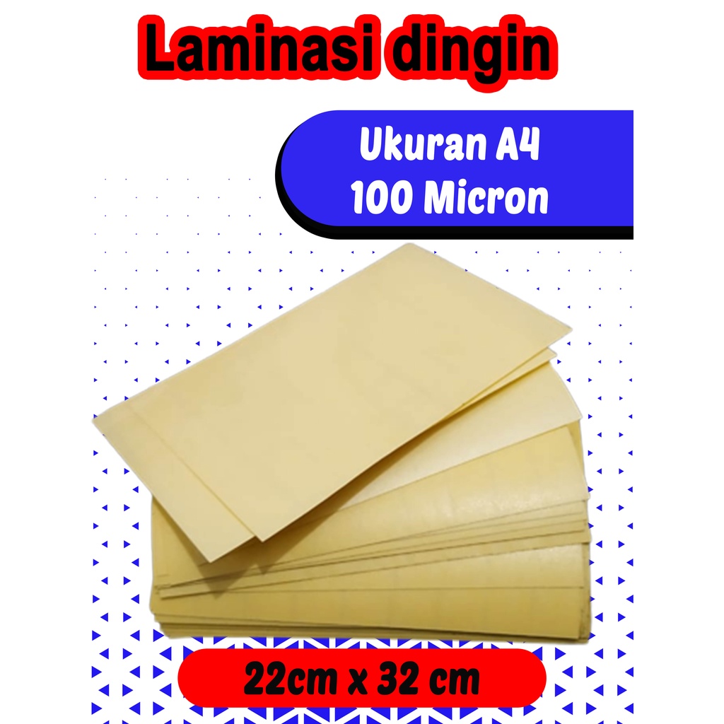 

Plastik laminasi laminating dingin Glossy mengkilap dan doff A4 laminating poto tahan air