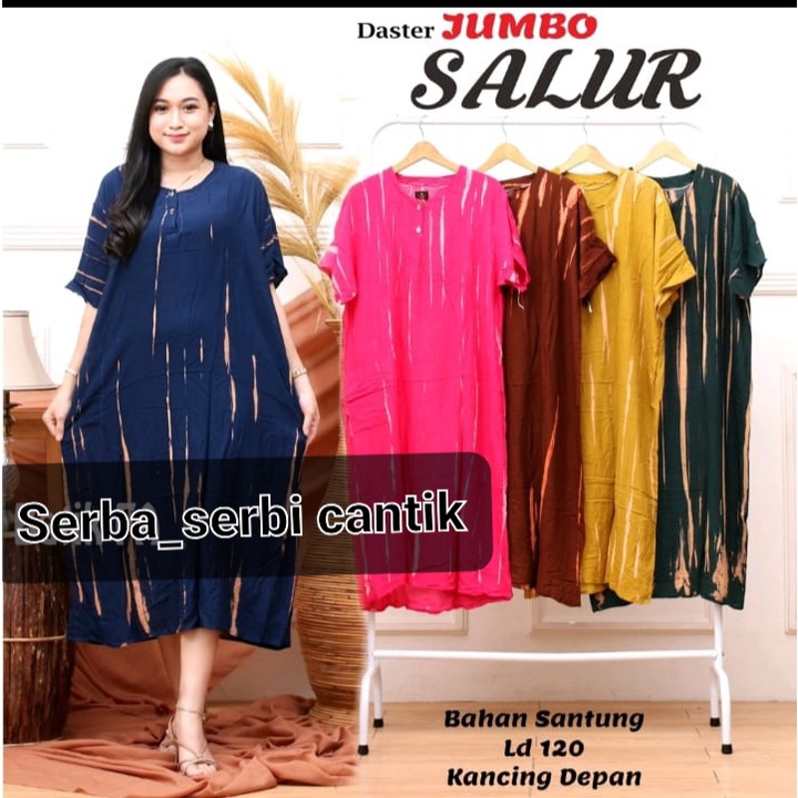 Daster Jumbo Rayon  Motif Salur
