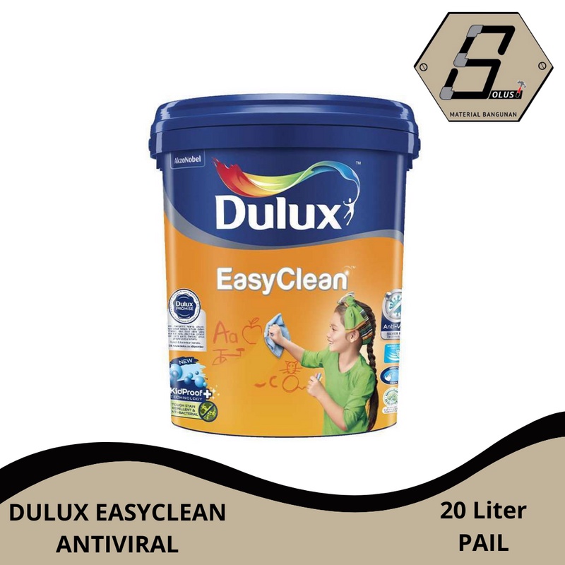 CAT TEMBOK DULUX EASYCLEAN ANTIVIRAL JASMINE CREAM - 45429 PAIL