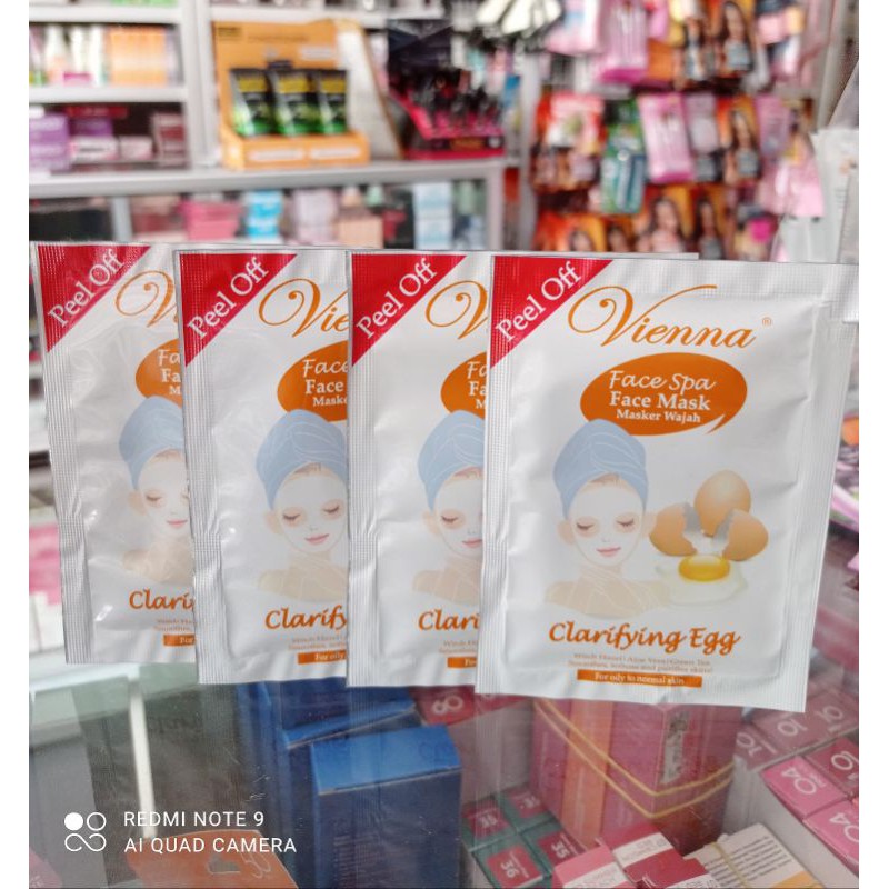 Masker Vienna / Vienna Peel Off Clarifying Egg Sachet