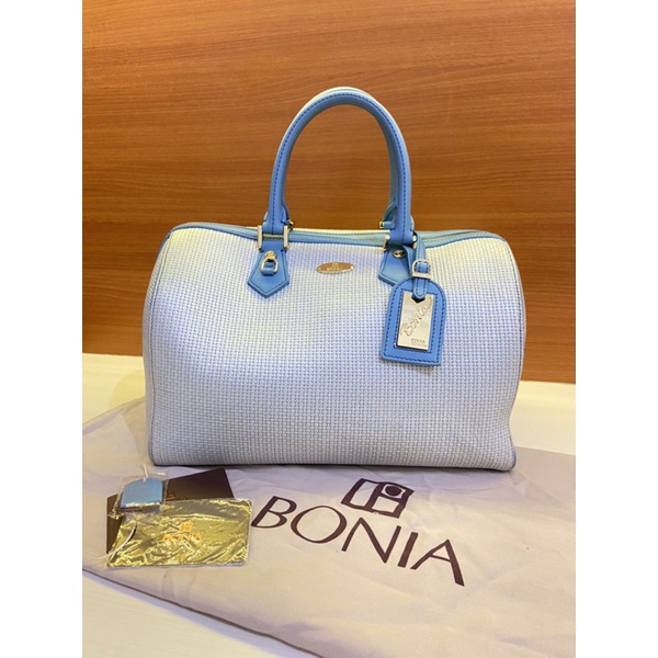 Original Store Bonia hand bag top handle - Bi bag bonia - Authentic bonia bag - blue - tas bonia ori