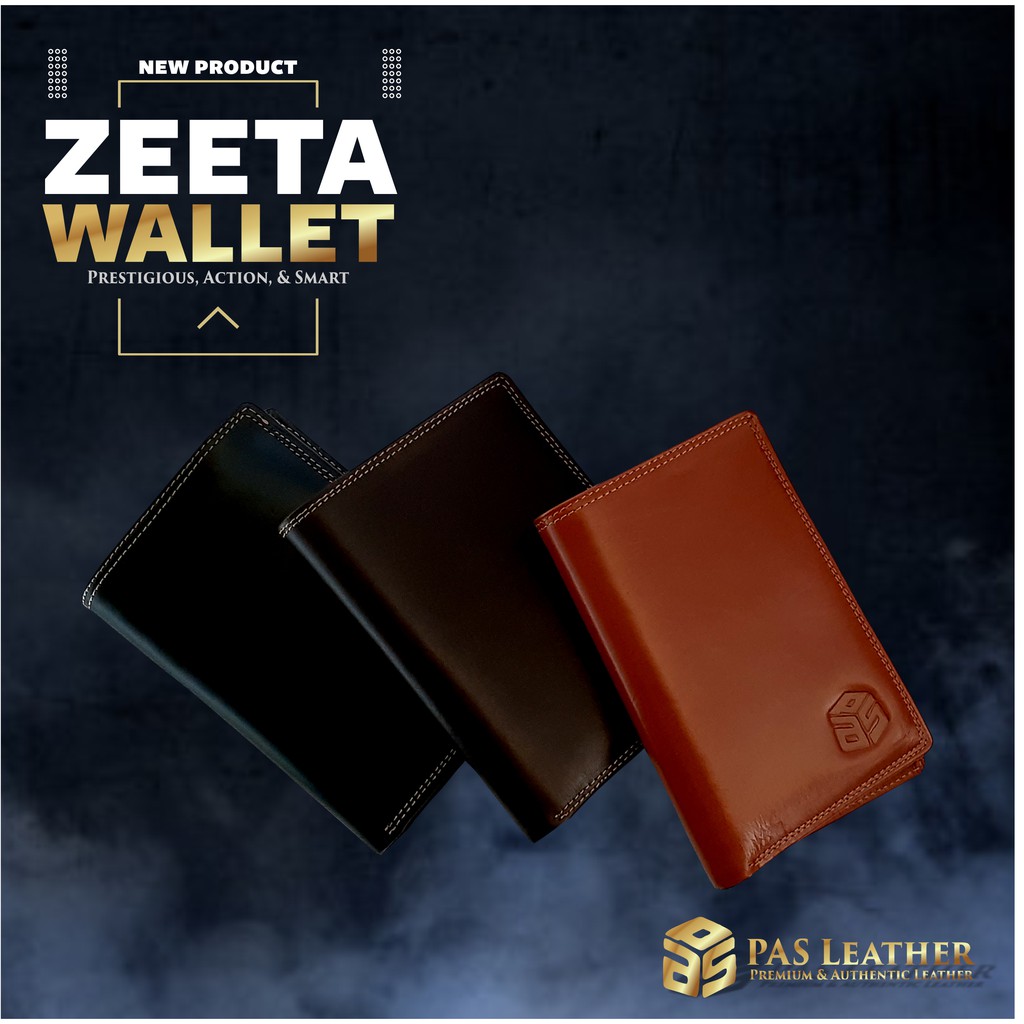 Dompet PAS Leather ZEETA Dompet Kulit Asli Dompet Kulit Magetan Dompet Kulit Pria