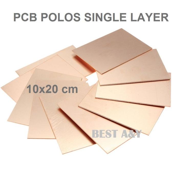 

JUAL PCB Papan Polos Single Layer Fiber CETAK SATU SISI 10X20CM 10x20 CM .