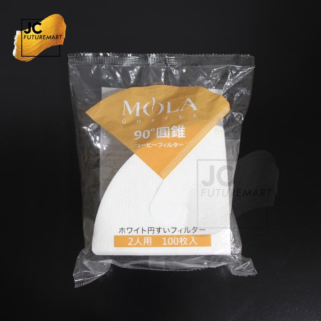 MOLA paper filter V60-01W / kertas filter kopi 100 Pcs White