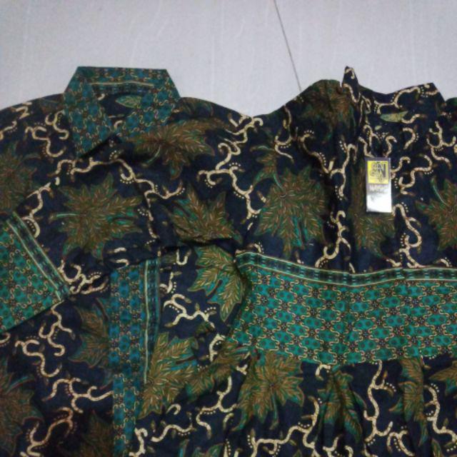 Couple Gamis Batika Sarimbit Batik Gamis Sogan Unggul Golongan Telor Hijau Ijo Jumbo Xxl