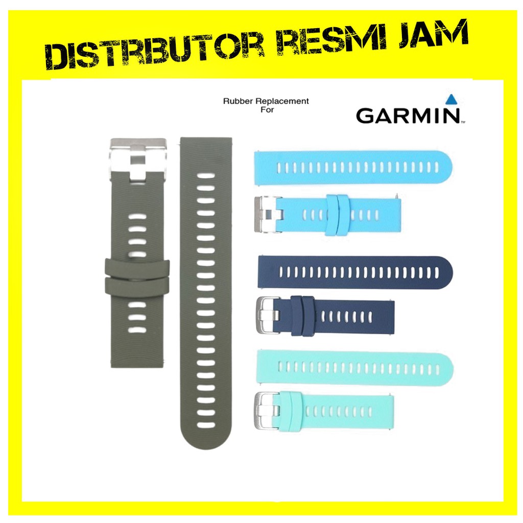 Strap Rubber Tali Karet Jam Garmin Forerunner 245 FR 245 FR245 20mm - Random