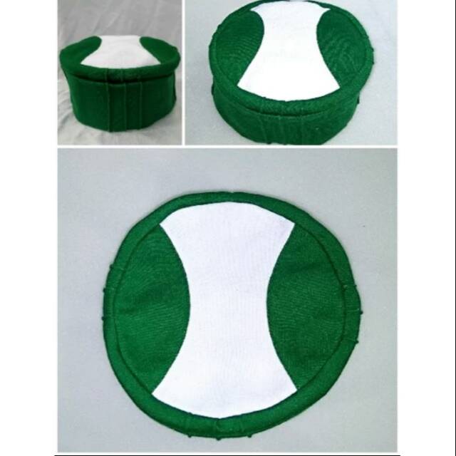 Peci mesir opnaisel hijau putih