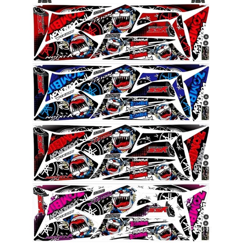 Striping Vixion 2010 2011 2012 Old / Lama Variasi Sticker Stiker Skotlet Lis Motor List