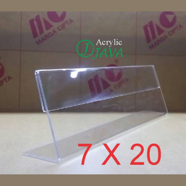 ACRYLIC NAME PLATE PAPAN NAMA AKRILIK MEJA 7X20 1 SISI ACRYLIC NAME PLATE PAPAN NAMA AKRILIK MEJA 7X20 1 SISI
