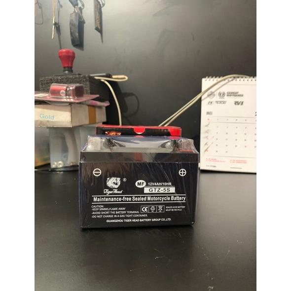 BATERY TIGER HEAD - KLX DT AKI ACCU BATRAI BATRE KERING BEAT CRF SATRIA FU