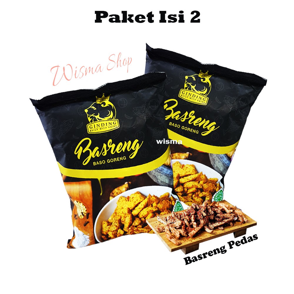 

PAKET Isi 2 - Ginding Basreng Pedas - 2x100gr