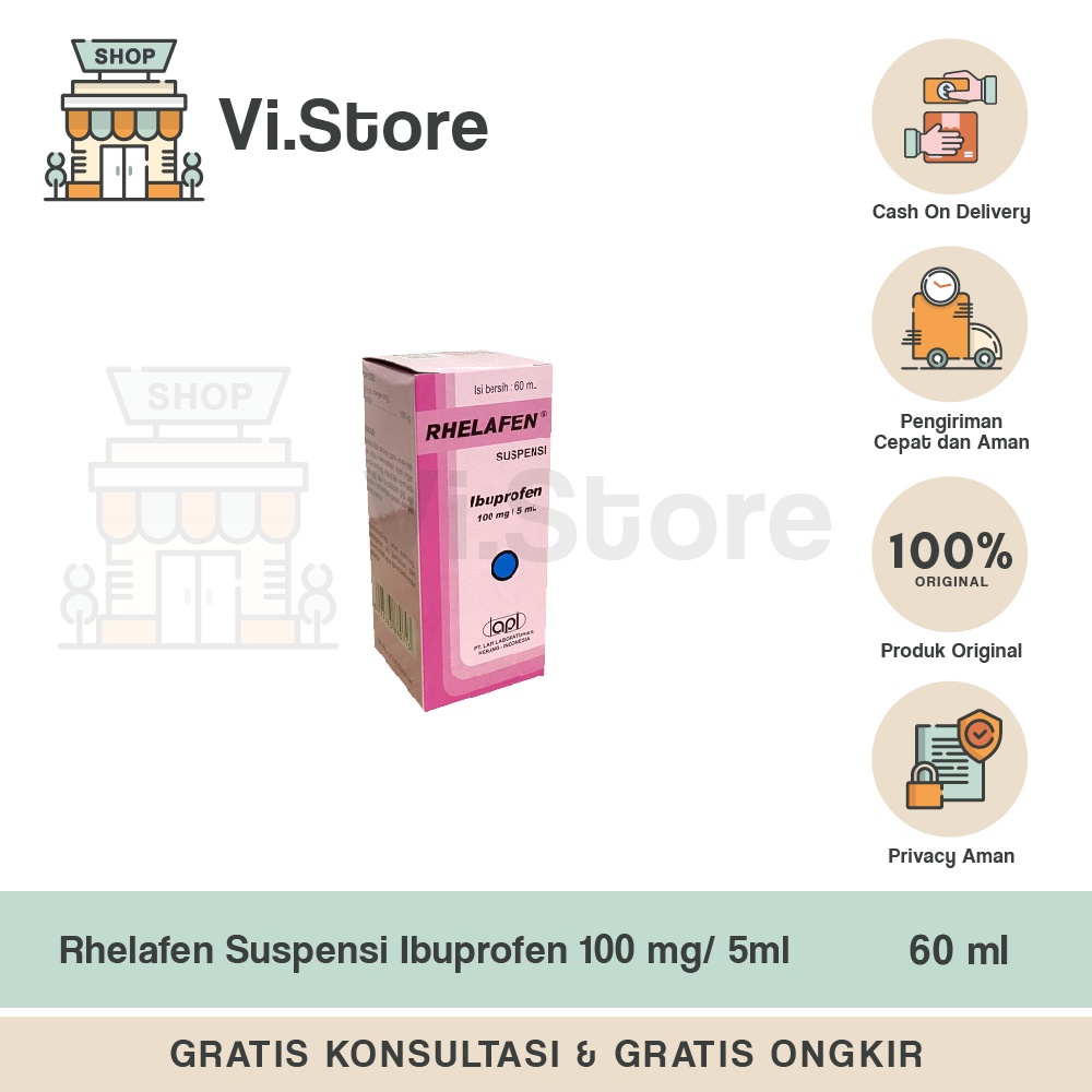 Rhelafen dan Rhelafen Forte Suspensi 60 ml