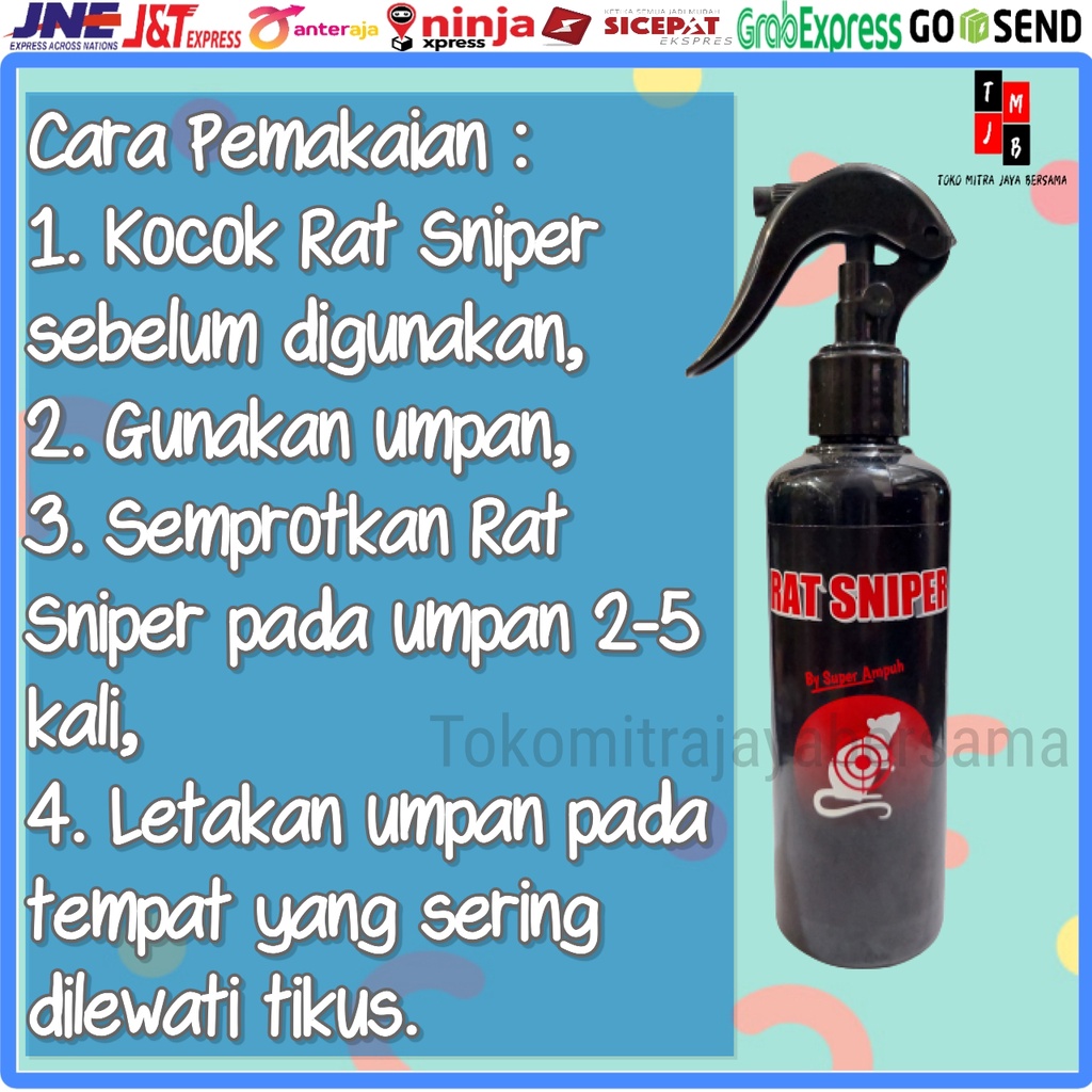 RACUN TIKUS AMPUH MEMBUHUH MATI SEKETIKA RAT SNIPER 250 ML