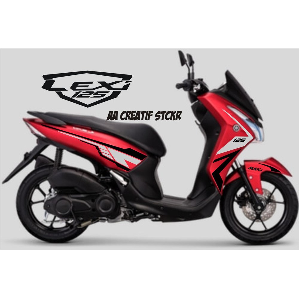 cutting sticker motor yamaha lexi custom 05