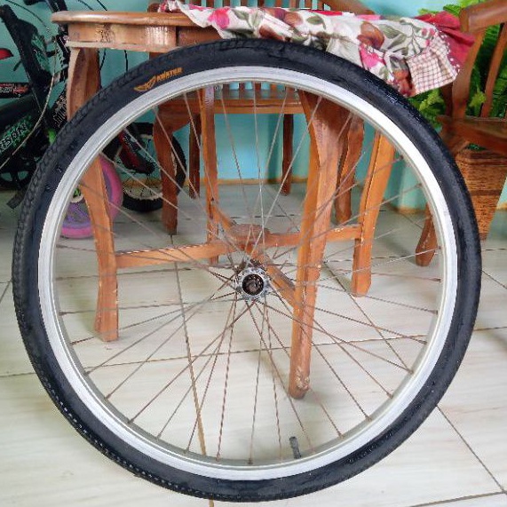Rim vleg onderdil ban depan sepeda 24 inch bekas