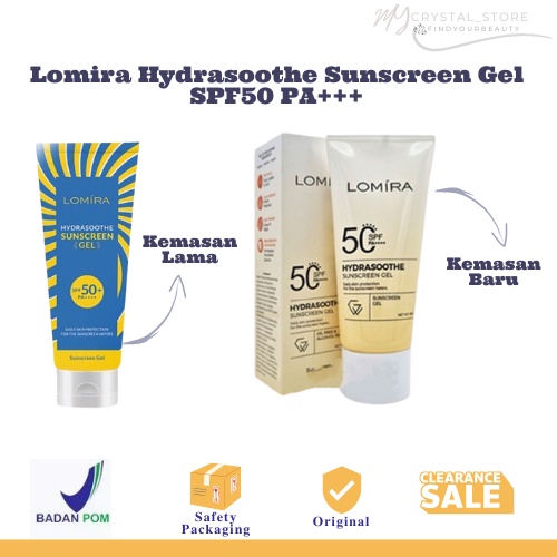 LOMIRA Hydrasoothe Sunscreen Gel SPF50 PA+++ 50ml | Sunscreen / Sun Screen Lomira
