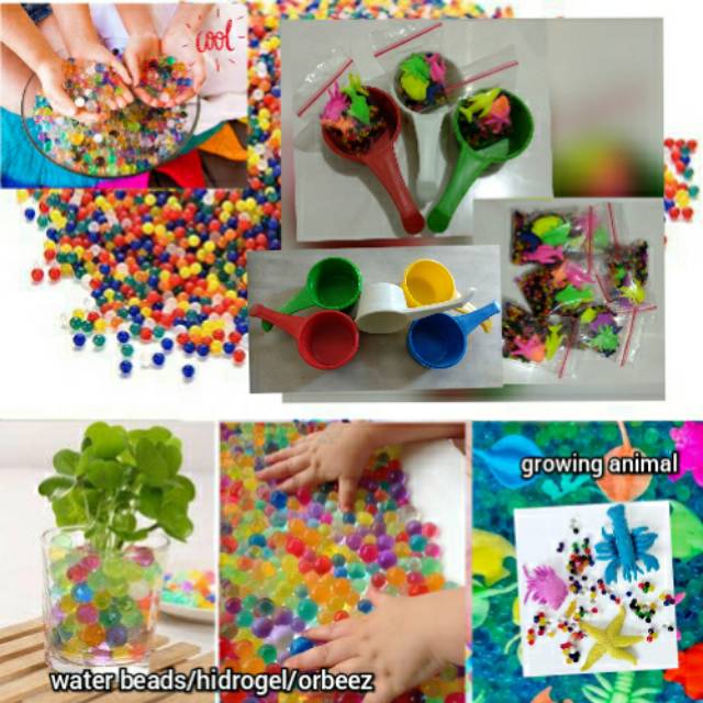 orbeez water beads hidrogel paket sensory toys