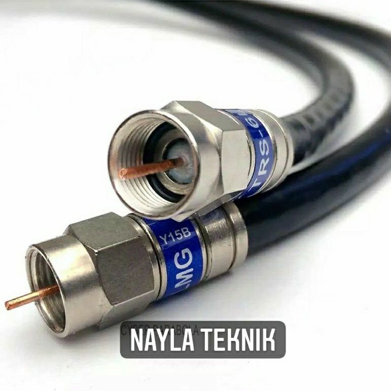 KABEL ANTENA DIGITAL RG6 DENGAN KONEKTOR BELDEN BIRU