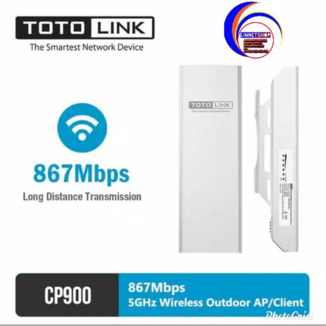 TOTOLINK CP900 - 867mbps 5GHZ. Wireless outdoor AP/Client