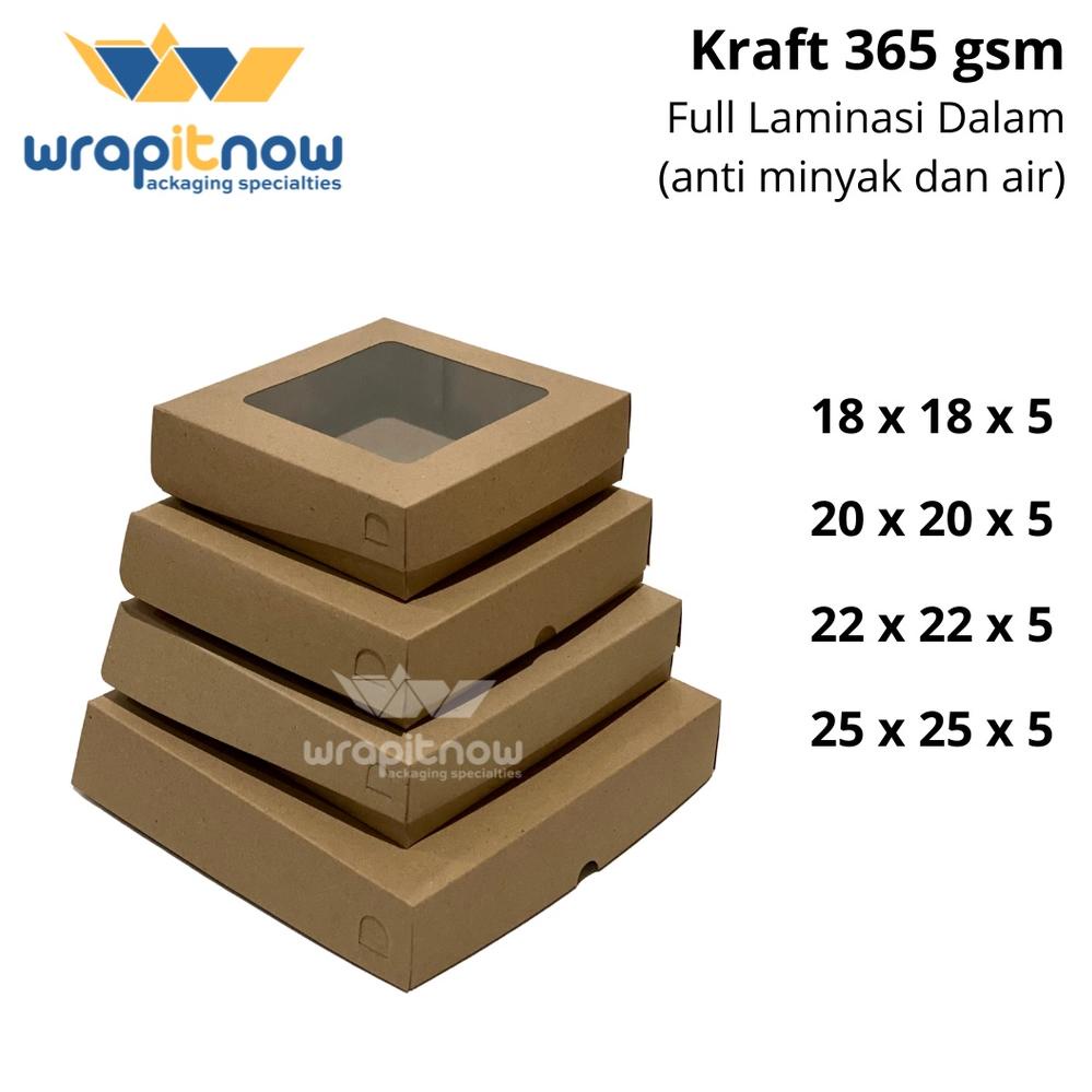 

[KODE PRODUK L7EEE8352] (isi 50 pcs) Dus Kraft 20x20x5 Laminasi// dus pizza/ dus roti sobek/ box kraft/ dus kurma/ pabrik dus