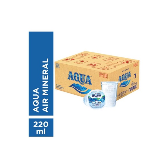 Jual Aqua Gelas Air Kemasan Gelas 220 Ml Isi 48 Cup Per Karton Shopee Indonesia 1065