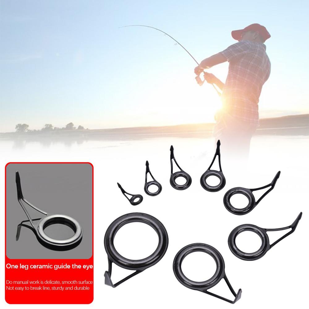 Lanfy Pancing Guide Tip Fishing Tackle Stainless Steel Aksesoris Pancing Kawat Loop