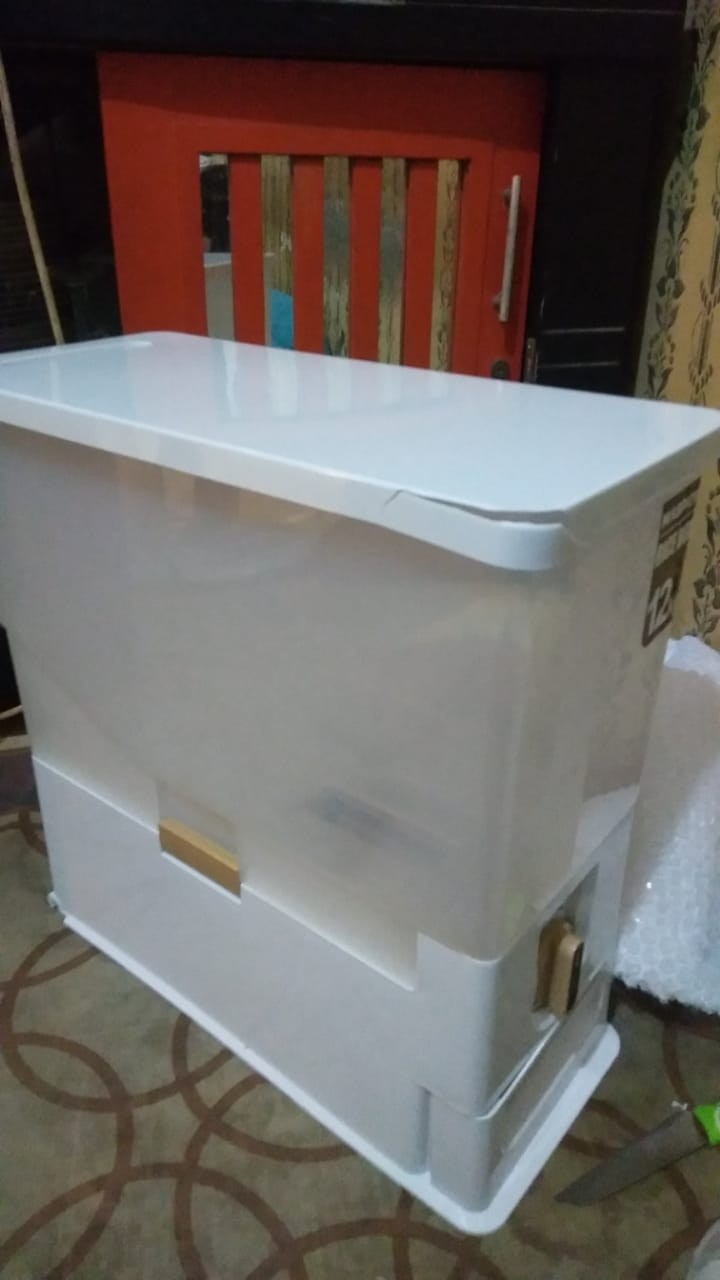 Maspion Mrd 12 Rice Box 12kg Tempat Penyimpanan Beras Mrd12