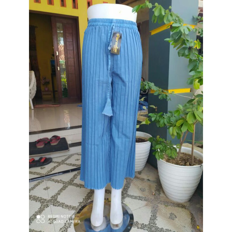SERBA 35 | Celana Wanita Softjeans greige Promo murah | bawahan cewek kekinian-No.5 kulot plisket