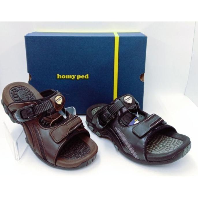 SANDAL KULIT GUNUNG PRIA HOMYPED MA 2032 KOPI HITAM ORIGINAL SRF64646E