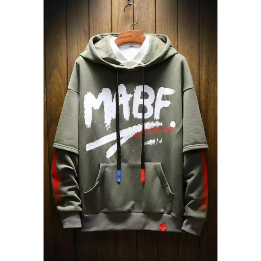 Sweater Hoodi Pria MABE Hoodi Pria - Hijau Army