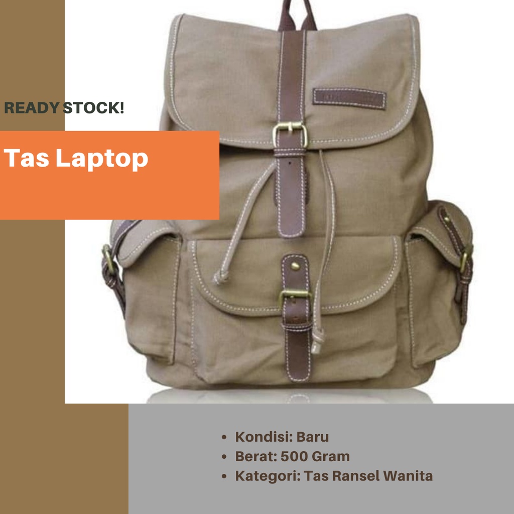 Tas Laptop Ransel Backpack Etphis Kuliah Sekolah Kerja Pria Wanita Ori / Tas Laptop Macbook Air I0O6