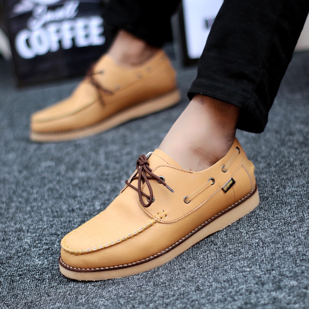 Abra - Davis Sepatu Kulit Asli Pria Formal Casual Ukuran Besar Big Size 38 - 46