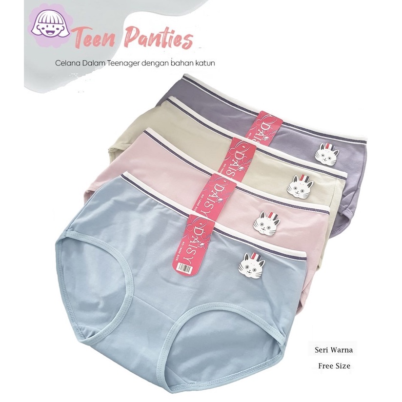Celana Dalam Wanita Anak Cewek ABG Remaja Katun Cutie Cat DS