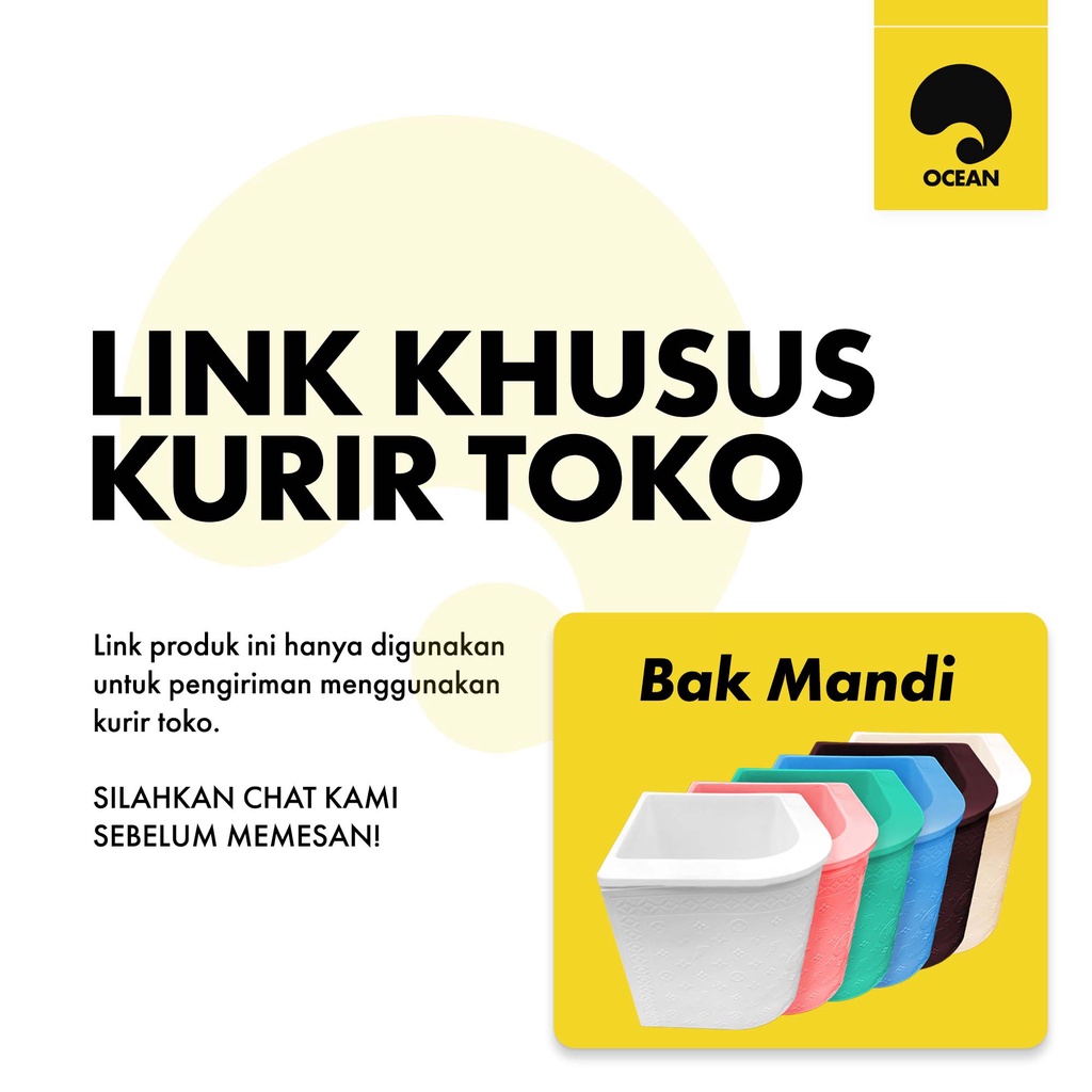 LINK KHUSUS ARMADA TOKO BAK AIR / BAK AIR KAMAR MANDI + SAYAP SUDUT OVAL
