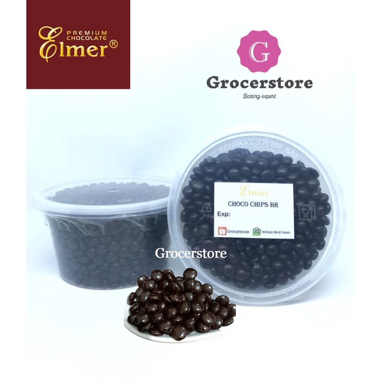 

Coklat Chip Bulat / Chocolate Chip Half Round ELMER 250 gr