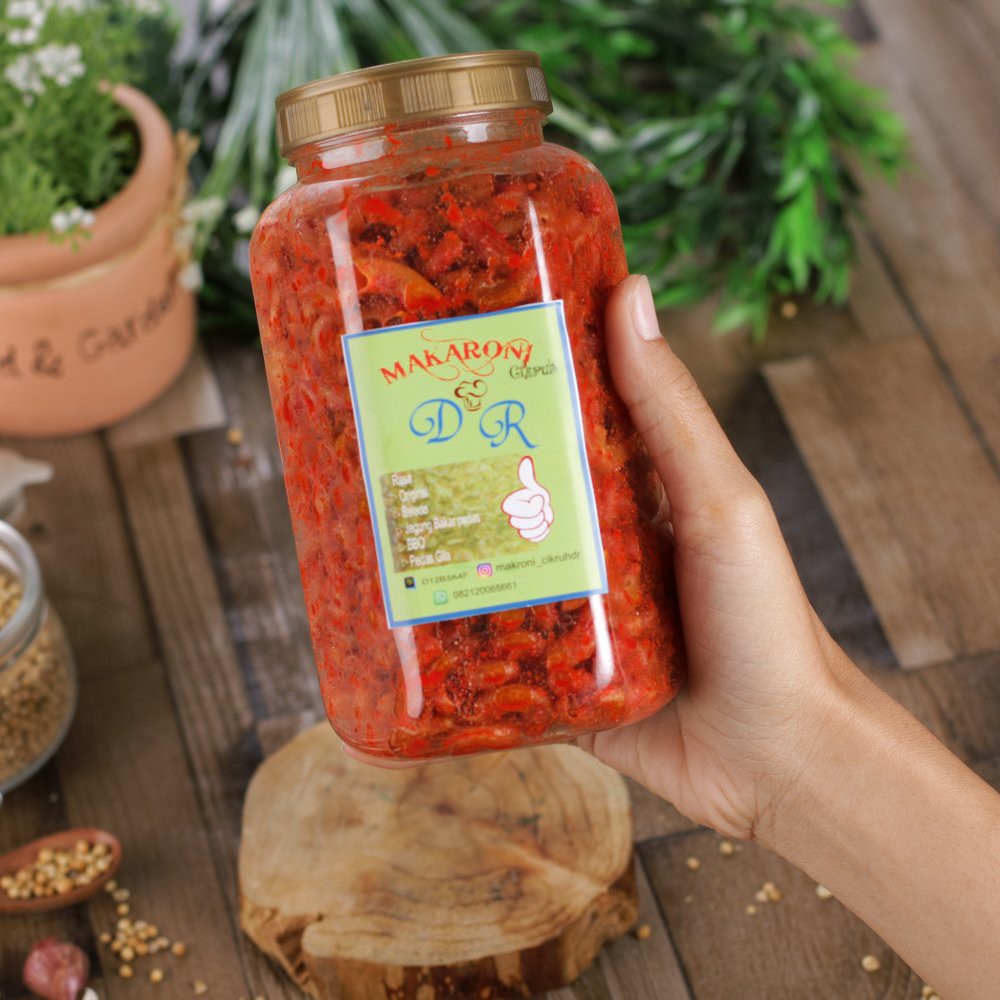 

Langsung Order Makaroni cikruh DR PEDAS uk toples besar terlaris