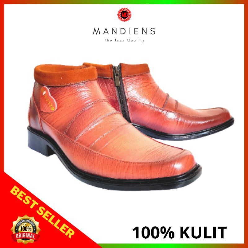 MANDIENS  SJ179 Sepatu Kulit Sapi Asli Original Medali Export Quality