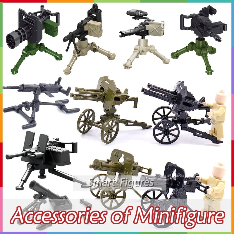 Aksesoris Mainan Minifigure Hadiah Ukuran Sekitar 45mm Angka Mini Peralatan Senjata Berat Bazooka Collection